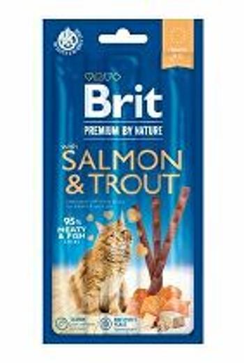 Brit Premium Cat by Nature tyčinky lososové a pstruhové (3ks) + Množstevná zľava