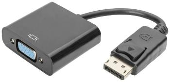 Digitus AK-340410-001-S DisplayPort / VGA adaptér [1x zástrčka DisplayPort - 1x VGA zásuvka] čierna  15.00 cm