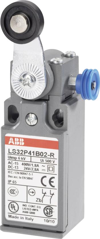 ABB LS32P41B02-R koncový spínač 400 V/AC 1.8 A páka s valčekom bez aretácie IP65 1 ks