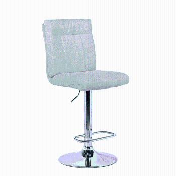Barová stolička, látka béžová/strieborná, ANGUS P1, poškodený tovar