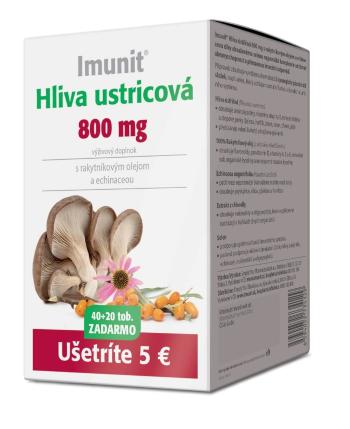 Imunit Hliva ustricová 800 mg s rakytníkovým olejom a echinaceou 60 kapsúl