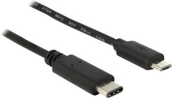 Delock #####USB-Kabel USB 2.0 #####USB-C™ Stecker, #####USB-Micro-B Stecker 1.00 m čierna