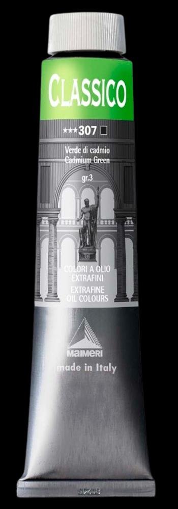 MAIMERI CLASSICO - Extra jemné olejové farby 307 - cadmium green, 0,2 L