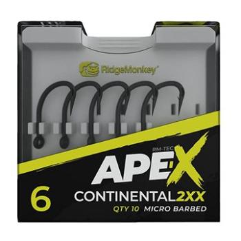 RidgeMonkey Ape-X Continental 2XX Barbed 10 ks (RYB910387nad)