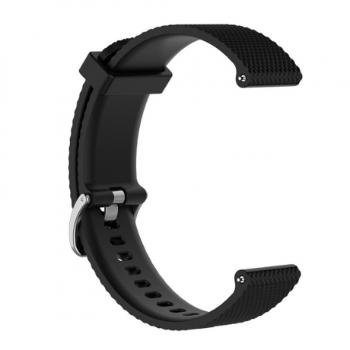 Huawei Watch GT/GT2 46mm Silicone Bredon remienok, Black (SHU001C01)