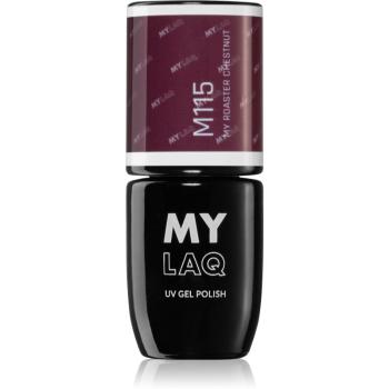 MYLAQ UV Gel Polish gélový lak na nechty odtieň My Roaster Chestnut 5 ml