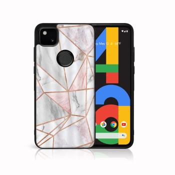 MY ART Silikónový kryt Google Pixel 4a PINK MARBLE (143)