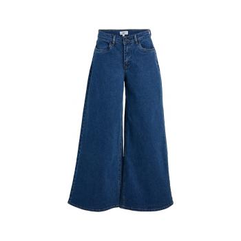 Object  Jeans Moji Wide - Medium Blue Denim  Nohavice Modrá