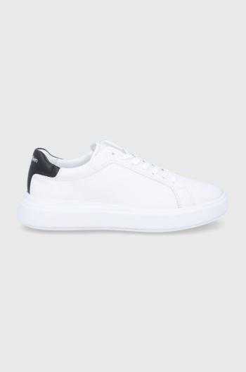 Topánky Calvin Klein biela farba