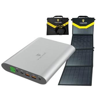 Viking Set powerbank Viking Smartech II a solárny panel Viking L60 – sivá (SMART2L60GR)