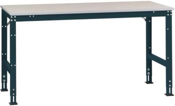 Manuflex AU6104.7016 UNIVERZÁLNY štandardný pracovný stôl s plechovou doskou, š xhxv = 1750 x 1200 x 760-870 mm  Farba: