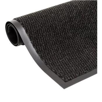Protiprachová obdĺžniková rohožka všívaná 40x60cm čierna