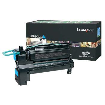 LEXMARK C792X1CG - originálny toner, azúrový, 20000 strán