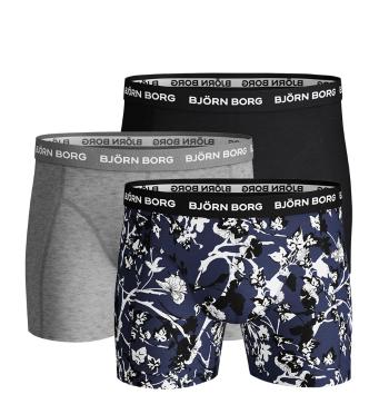 BJÖRN BORG - 3PACK fleurs jardin blue ice boxerky-M (85-91 cm)