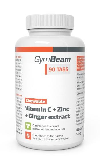 Vitamin C + Zinc + Ginger Extract - GymBeam 90 tbl.