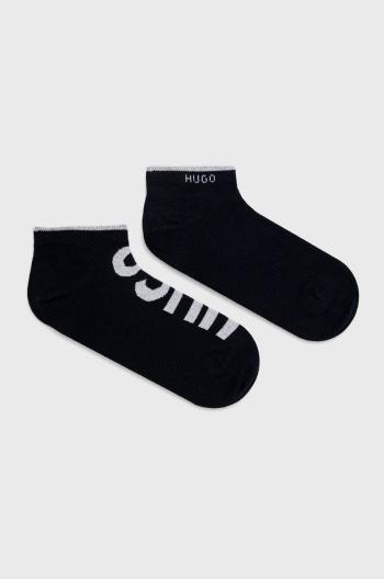 Ponožky HUGO pánske, tmavomodrá farba