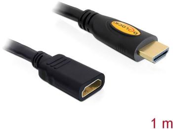 Delock HDMI predlžovací kábel #####HDMI-A Stecker, #####HDMI-A Buchse 1.00 m čierna 83079 pozlátené kontakty #####HDMI-K
