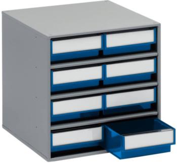 Treston 0840-6 skladová skriňa   (š x v x h) 400 x 395 x 400 mm svetlo sivá, modrá 1 ks
