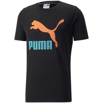 Puma  Tričká s krátkym rukávom Classics Logo Interest  Čierna