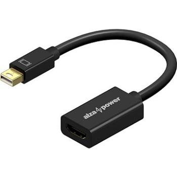 AlzaPower Core Mini DisplayPort (M) na HDMI 4K 30 Hz (F) čierna (APW-ADMDPHD1B)
