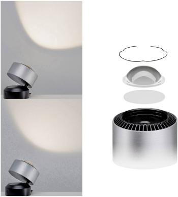 Paulmann  79718 LED stolná lampa 3.5 W teplá biela  hliník (kartáčovaný), čierna