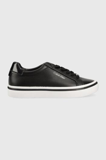 Tenisky Calvin Klein VULC LACE UP čierna farba, HW0HW01591