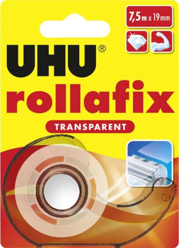 UHU rollafix TRANSPARENT 36955 lepiaca páska  priehľadná (d x š) 7.5 m x 19 mm 1 ks