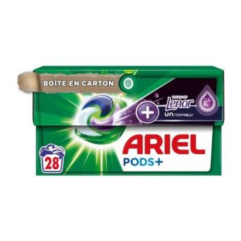 ARIEL TOUCH OF LENOR UNSTOPPABLES LAVENDER GELOVE TABLETY NA PRANIE 28 KS