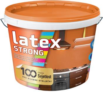 LATEX STRONG SATIN - Pololesklá interiérová umývateľná farba biela 5 l