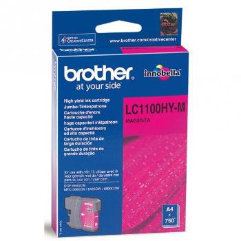 BROTHER LC-1100 - originálna cartridge, purpurová, 10ml