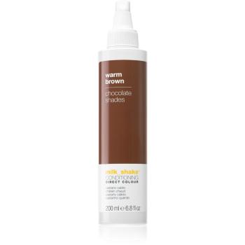 Milk Shake Direct Colour tónovací kondicionér pre intenzívnu hydratáciu pre všetky typy vlasov Warm Brown 200 ml