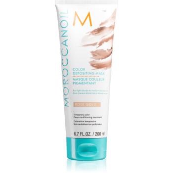 Moroccanoil Color Depositing jemná vyživujúca maska bez permanentných farebných pigmentov Rose Gold 200 ml