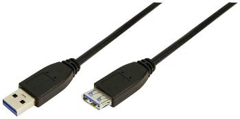LogiLink #####USB-Kabel #####USB 3.2 Gen1 (USB 3.0 / USB 3.1 Gen1) #####USB-A Stecker, #####USB-A Buchse 2.00 m čierna
