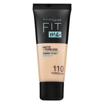 Maybelline Fit Me! Foundation Matte + Poreless 110 Porcelain tekutý make-up so zmatňujúcim účinkom 30 ml
