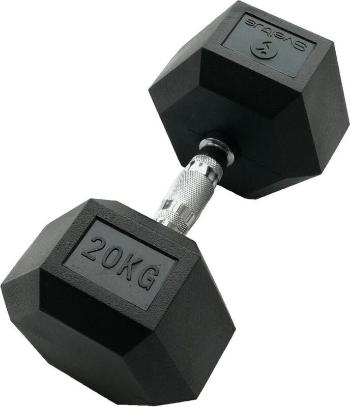 Sveltus Hexagonal Dumbbell 20 kg Čierna