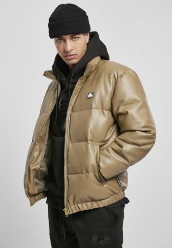 Southpole Imitation Leather Bubble Jacket khaki - L