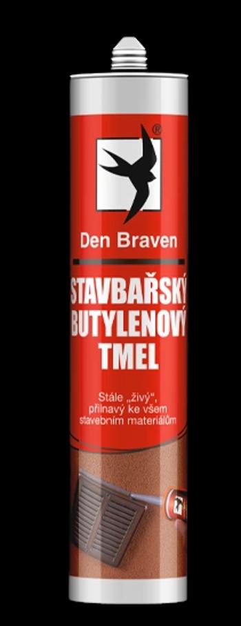 DEN BRAVEN - Stavbársky butylénový tmel šedá 600 ml