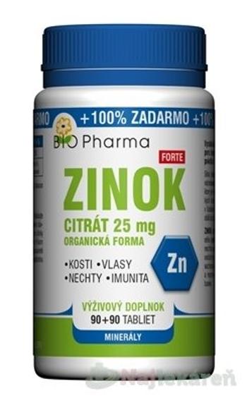 Bio Pharma Zinok Forte 25 mg 90 + 90 tabliet
