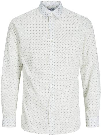 Jack&Jones Pánska košeľa JJJOE Slim Fit 12260131 White L