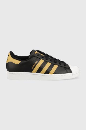 Kožené tenisky adidas Originals Superstar , čierna farba