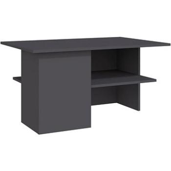 SHUMEE Konferenčný stolík sivý 90 × 60 × 46,5 cm drevotrieska, 806851
