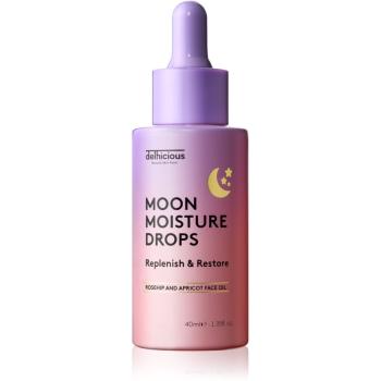 delhicious MOON MOISTURE DROPS vyživujúce olejové sérum pre regeneráciu a obnovu pleti 40 ml