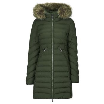 Superdry  FUJI HOODED MID FAUSSE FOURRURE  Bundy Kaki