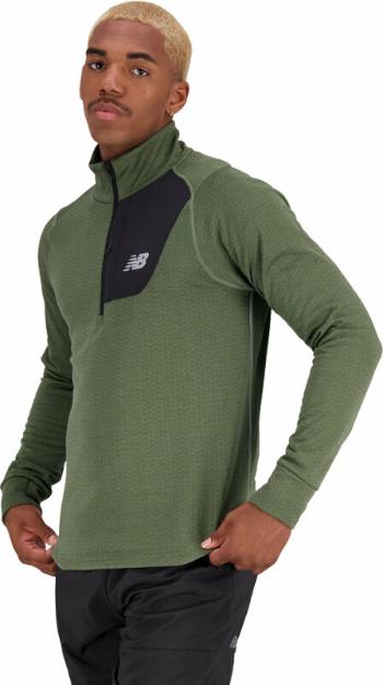 New Balance Mens NB Heat Grid Half Zip Deepolgh M