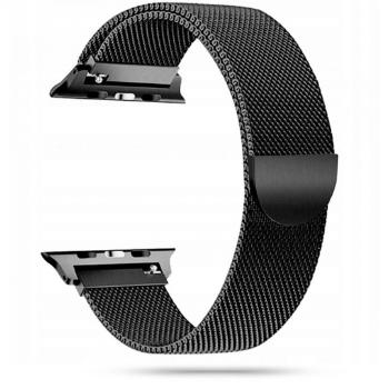 TECH-PROTECT MILANESE Remienok  Apple Watch Ultra 1 / 2 (49mm) / 9 / 8 / 7 (45mm) / 6 / SE / 5 / 4 (44mm) / 3 / 2 / 1 (42mm) čierny