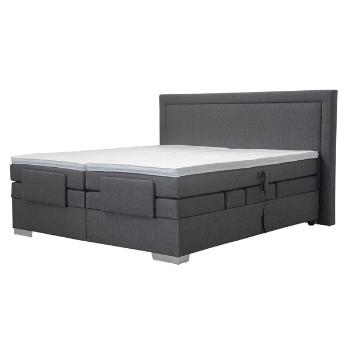 Sconto Posteľ boxspring MARGO tmavosivá, 180x200 cm