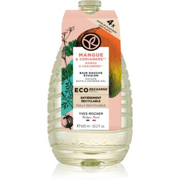 Yves Rocher Bain de Nature sprchový gél náhradná náplň Mango & Coriander 600 ml