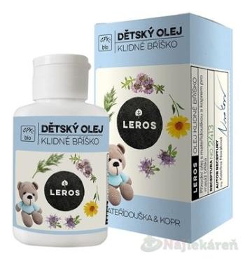 LEROS BIO DETSKÝ OLEJ POKOJNÉ BRUŠKO s materinou dúškou a kôprom 1x60 ml