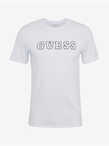 Tričká s krátkym rukávom pre mužov Guess - biela