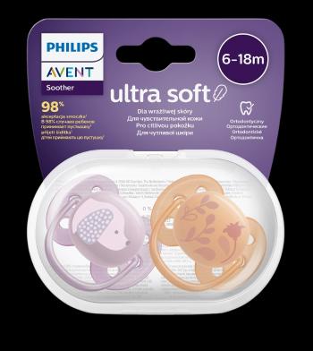 PHILIPS AVENT Cumlík Ultrasoft Premium zvieratko 6-18m dievča 2 ks